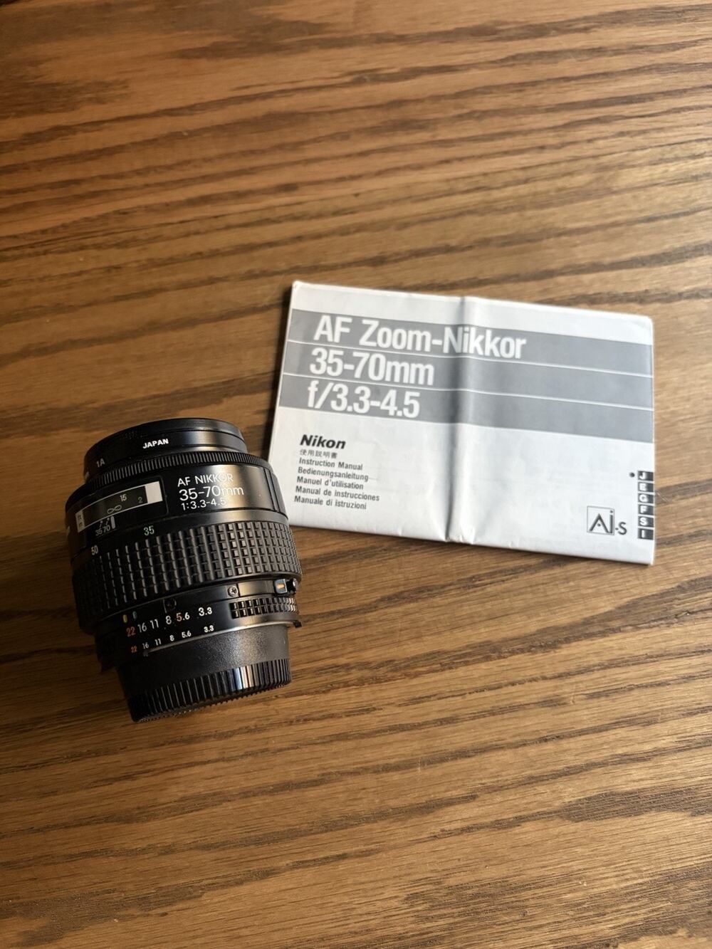 Vintage Nikon 35-70mm F3.3-4.5 AF Nikkor Lens w/ Promaster Spectrum 52mm Filter